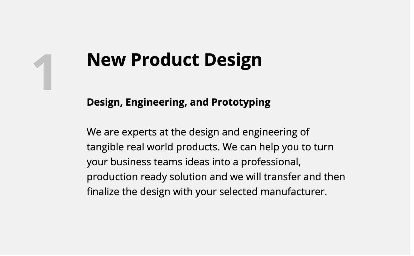 New Product Design 1